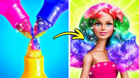 3 Steps To Perfect Doll Makeover 💎 Make Up All Day Routine! DIY Quick ...