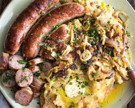 Irish Bangers and Colcannon Mash - The Original Dish