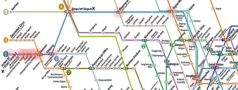 AREX map - Seoul subway