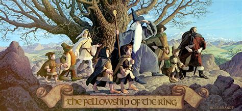 The Fellowship Of The Ring, Tim and Greg Hildebrandt, Acrylic on ...