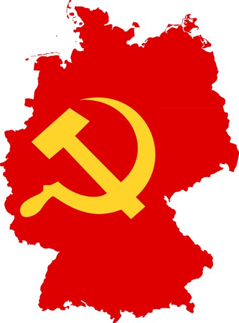 German Communist Party flag map by ShitAllOverHumanity on DeviantArt