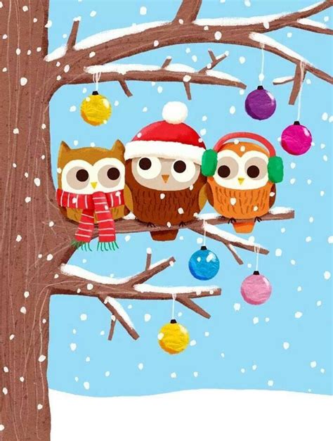 🔥 [40+] Owl Christmas Wallpapers | WallpaperSafari