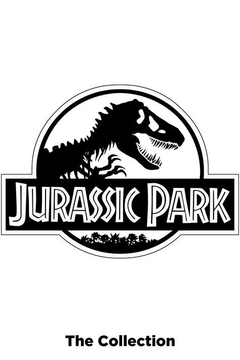 Jurassic Park Black and White Logo - LogoDix