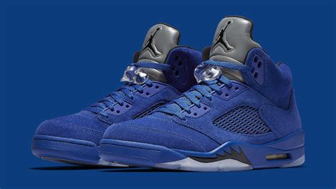 'Blue Suede' Air Jordans 5s Celebrate the Origin of Flight | Air jordans, Nike shoes air force ...