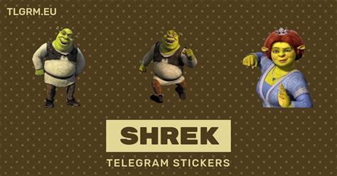 “Shrek” stickers set for Telegram