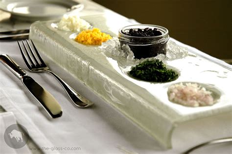 #Caviar #plate Caviar service with compartment plate for caviar presentation designed by www.the ...