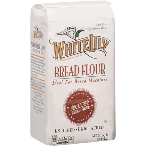 White Lily Unbleached Bread Flour, 80 oz - Walmart.com