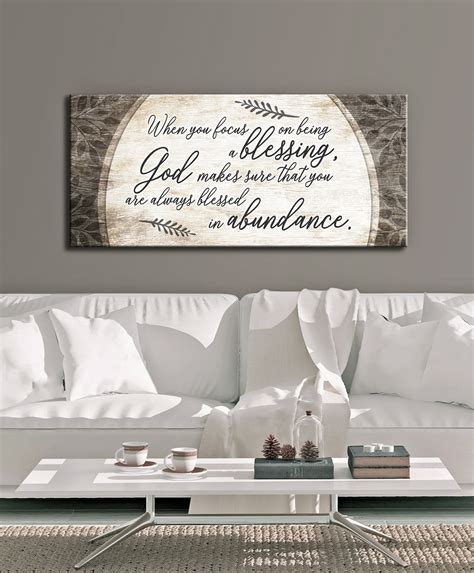 Christian Wall Art: When You Focus On Being A Blessing (Wood Frame Rea - Sense Of Art