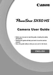 Canon PowerShot SX50 HS Manual