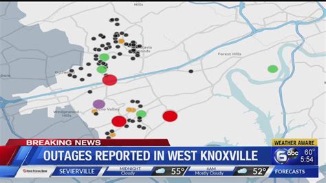 KUB reports outages in West Knoxville - YouTube