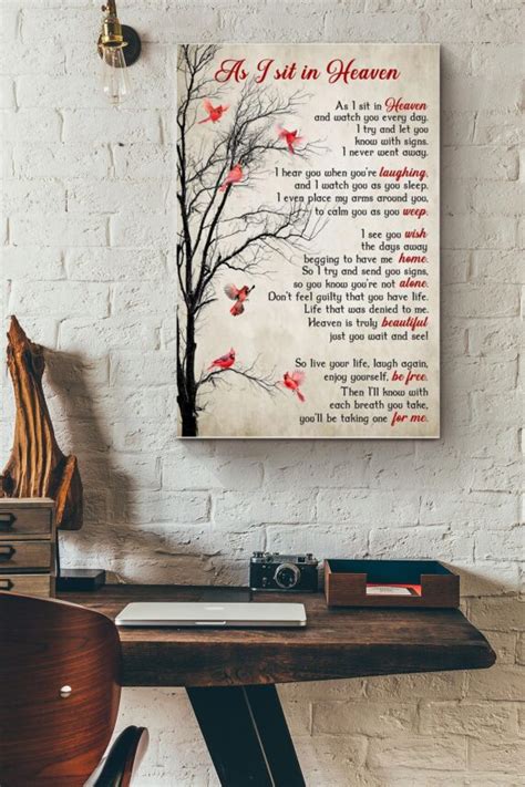 As I Sit In Heaven Poem Poster – Daymira™ Wear For Everyday Pleasant