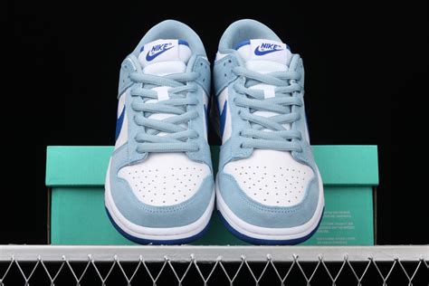 Nike SB Dunk Low Light Blue/White-Dark Blue - FavSole.com