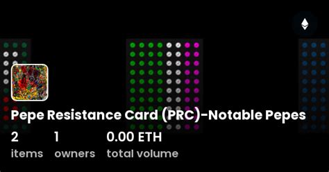 Pepe Resistance Card (PRC)-Notable Pepes - Collection | OpenSea