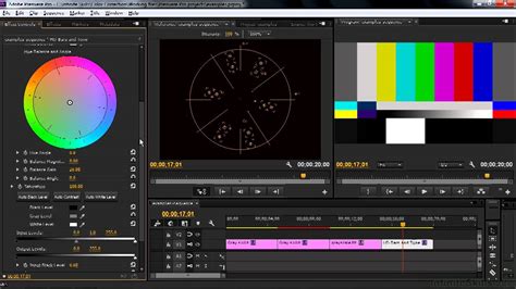 Premiere Pro and SpeedGrade Tutorial | Viewing The Vectorscope - YouTube