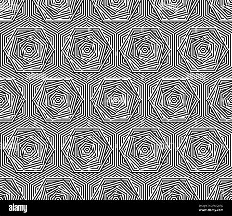 Hexagon Seamless Pattern vector illusion stripe vector isolated background wallpaper Stock ...