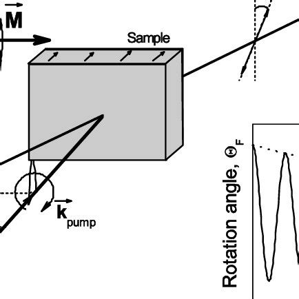 (a) Pump/probe Faraday rotation experiment. (b) Schematic Faraday... | Download Scientific Diagram