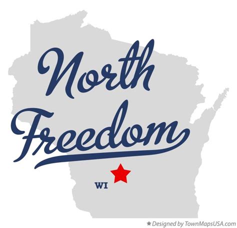 Map of North Freedom, WI, Wisconsin