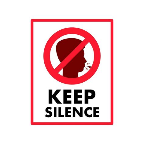 keep silence sign, label. banner icon. Vector stock illustration 29917212 Vector Art at Vecteezy