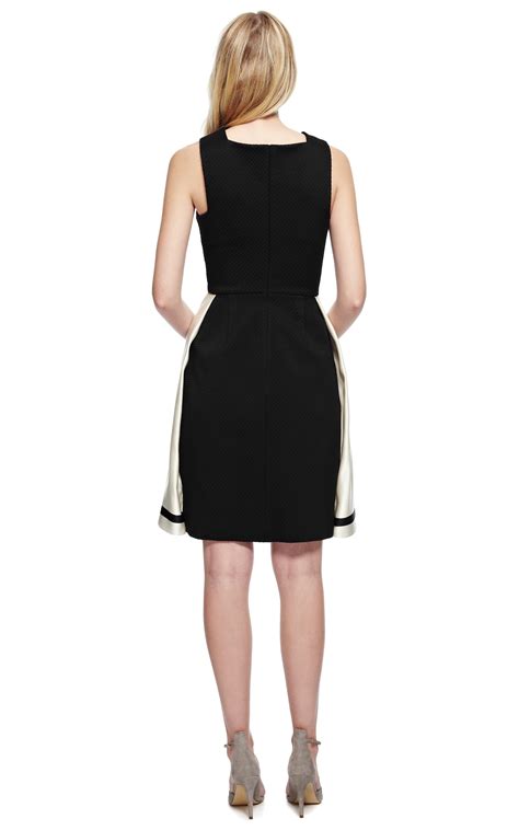 Lyst - Katie Ermilio Box Pleat Party Dress in Black