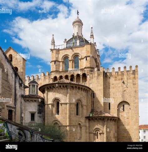 Old Cathedral of Coimbra (Se Velha de Coimbra), Coimbra, Portugal Stock ...