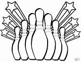 Bowling Pins And Stars coloring page  Free Printable Coloring Pages sketch template