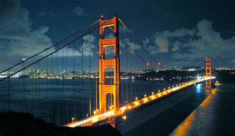 Wallpaper : 3456x1999 px, jembatan, Golden Gate Bridge, lampu, malam ...