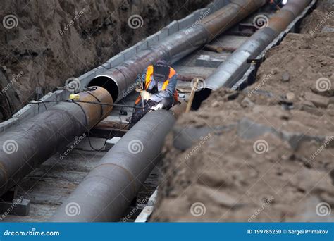 Water pipe repair stock photo. Image of electric, corroded - 199785250