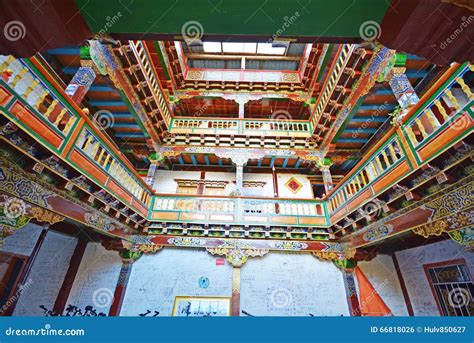 Beautiful Tibet House Interior Stock Photo - Image of fabric, food: 66818026