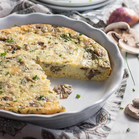 Easy Low Carb Crustless Quiche With Mushrooms - Low Carb Maven