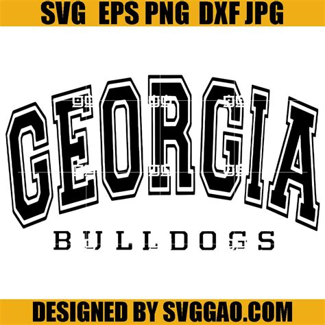 Georgia Bulldogs SVG, Football Bulldogs SVG, Love Georgia Bulldogs SVG