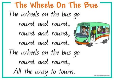 The Wheels On The Bus Lyrics