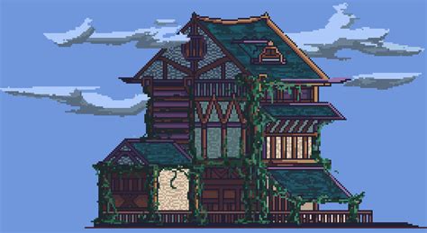 Pixel art House by N1nkilim on Newgrounds