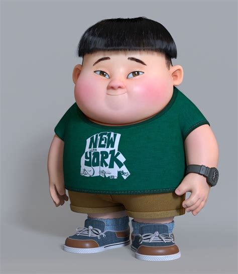 ArtStation - a fat boy, zhan changyu | Kids cartoon characters, Fat ...