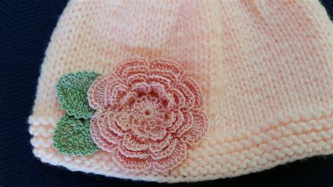 Newborn Knit Hat Newborn Flower Hat Knitted Newborn Girl | Etsy