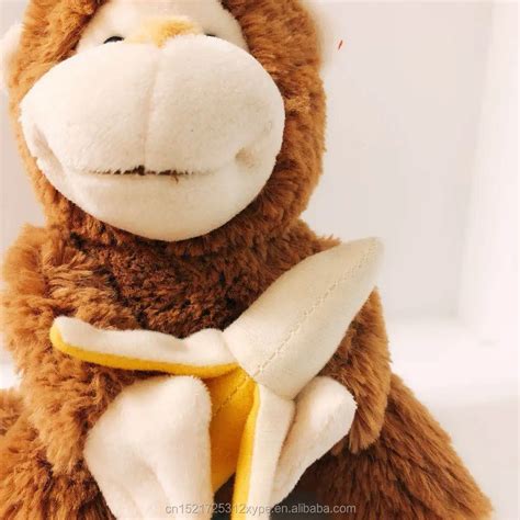 Custom Stuffed Monkey Holding A Banana For Kids Plush Toy Or Pendant - Buy Monkey Stuffed Toy ...