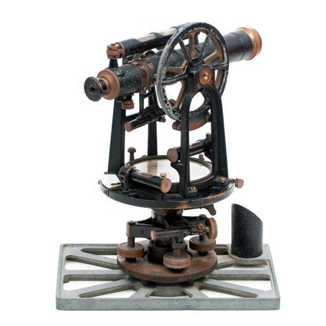 Antique Theodolite Survey Transit Tool Surveying Instrument Of ...