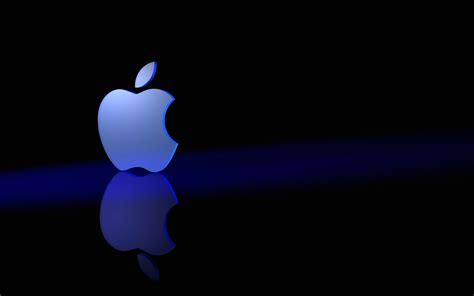 Blue Gradient Apple Logo 1920 x 1200 widescreen Wallpaper