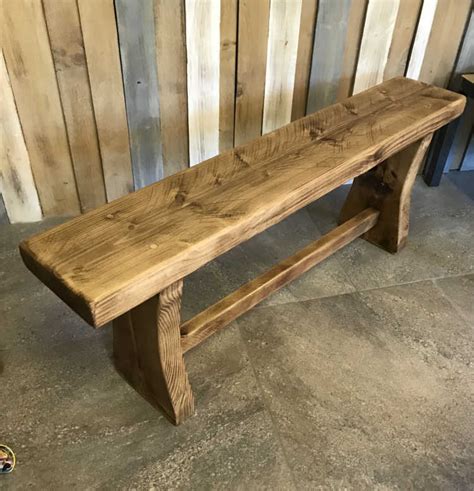 Rustic style Bench | Solid Oak Designs