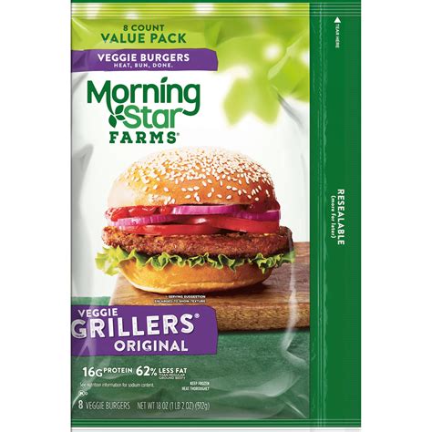 MorningStar Farms, Veggie Burgers, Grillers Original, Value Pack, 18 Oz - Walmart.com - Walmart.com