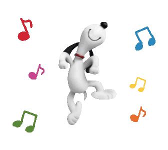 LINE Official Stickers - SNOOPY-THE PEANUTS MOVIE- Example with GIF Animation | Snoopy happy ...