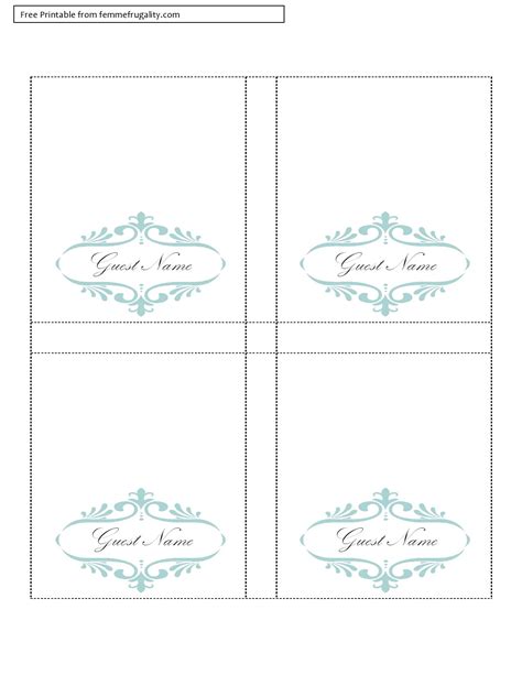 Free Place Cards Printable