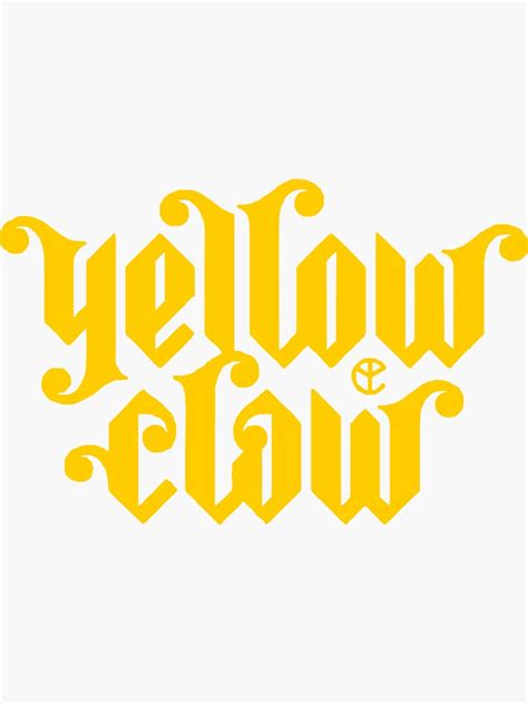 "Best Selling - Yellow Claw Merchandise" Sticker for Sale by brozokhaveni | Redbubble