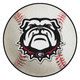 27" University of Georgia Bulldog Logo Baseball Style Round Mat - Floor Rug - Area Rug