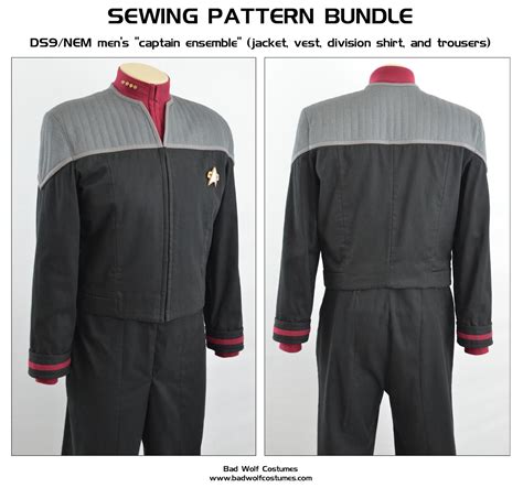 Bad Wolf Costumes: Star Trek: DS9/NEM Captain Uniform Bundle