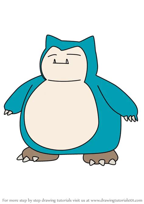 How to Draw Snorlax from Pokemon GO (Pokemon GO) Step by Step ...