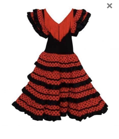 Girls Black/Red Flamenco Dress - Everything Flamenco