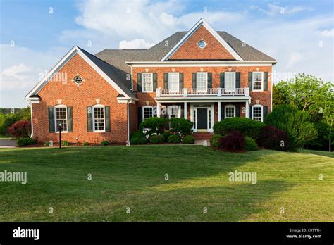 Large detached house, USA Stock Photo - Alamy