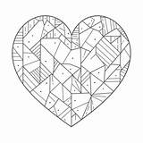 Cool Heart Coloring Page PNG Transparent Images Free Download  Vector sketch template