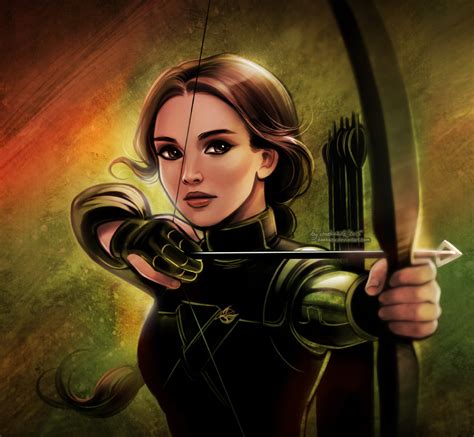 Small portrait of Katniss from the last “Hunger Games” movie… Hunger Games Drawings, Hunger ...