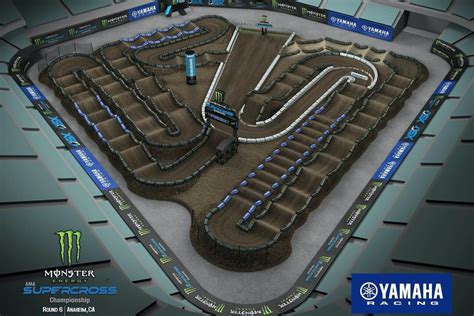 2022 Anaheim 3 Supercross Animated Track Map - Racer X